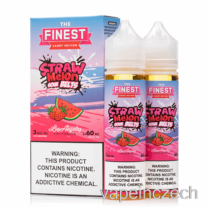 Slaměné Melounové Sour Belts - Nejjemnější Edice Cukroví - 120 Ml 3mg Vape Pero